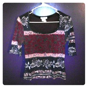 Flower print shirt